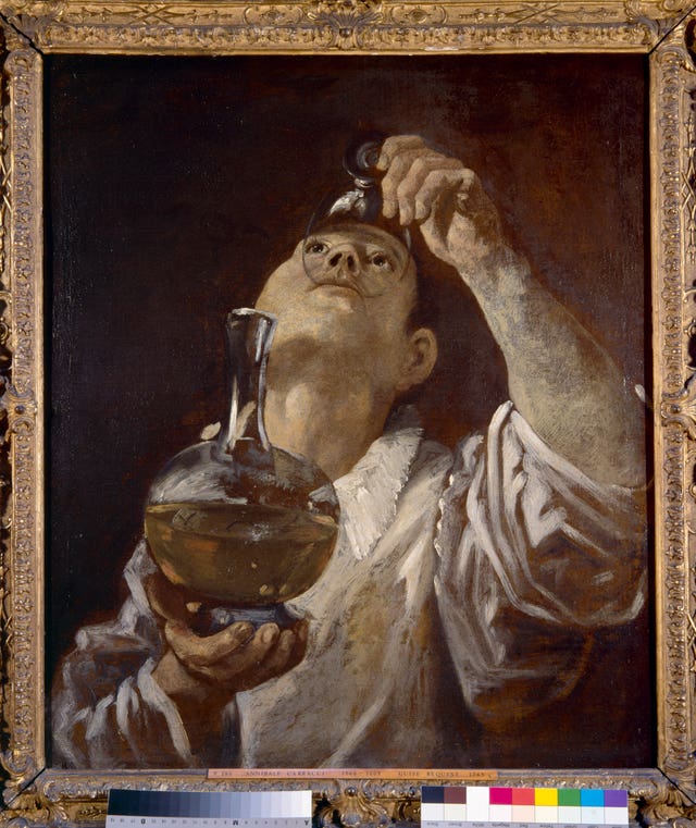 A Boy Drinking, c1580, by Annibale Carracci 