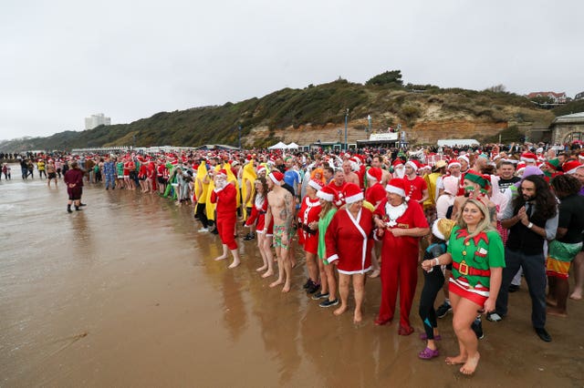 Christmas Day swim – Bournemouth