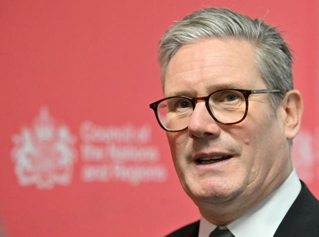 Prime Minister Sir Keir Starmer during the Council of the Nations and Regions in Edinburgh 