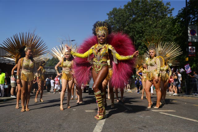 Notting Hill Carnival in west London is world famous (Aaron Chown/PA)