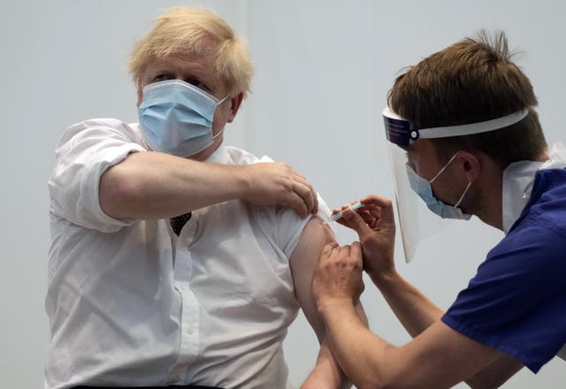 Prime Minister Boris Johnson received his second jab of the AstraZeneca coronavirus vaccine this week (Matt Dunham/PA)