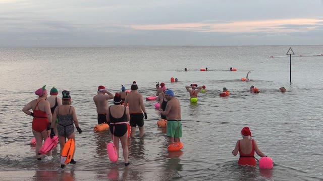 Chrstmas Day swim - Co Down