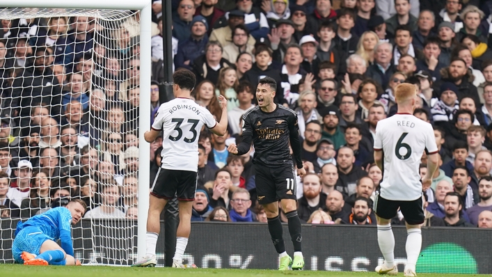 Arsenal cruised to a 3-0 win at Fulham (Adam Davy/PA)