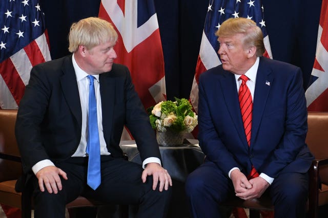  Boris Johnson meets US President Donald Trump