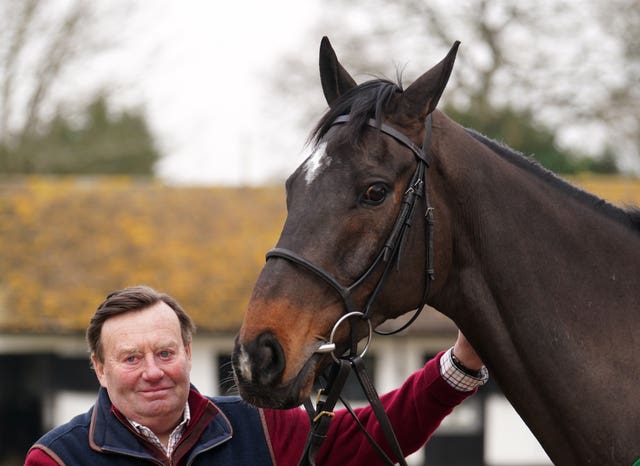 Trainer Nicky Henderson and Shishkin