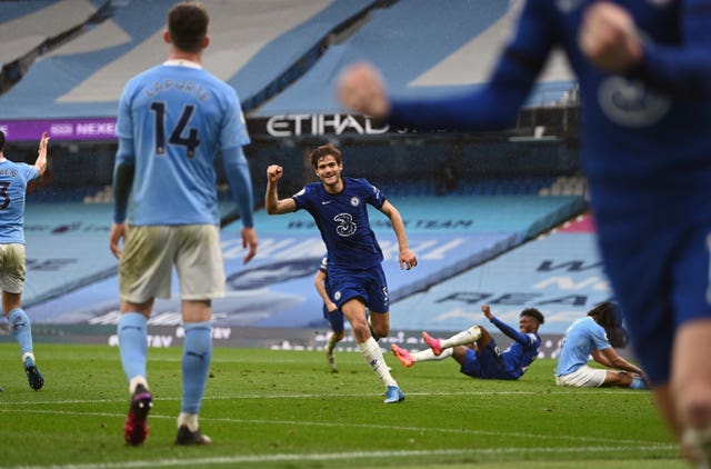 Marcos Alonso stunned City with a late winner for Chelsea