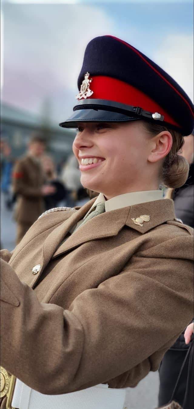 Gunner Jaysley Beck at her passing out parade