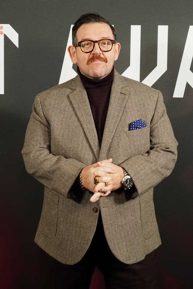 Nick Frost attending the UK premiere of Get Away