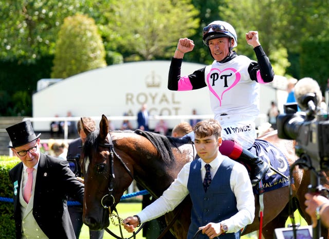 Porta Fortuna after winning the Albany Stakes at Royal Ascot 