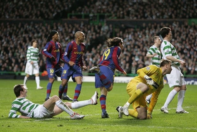 A shaggy-haired Messi made Celtic his first British victims (Andrew Milligan/PA).
