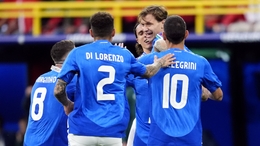 Nicolo Barella scored Italy’s winning goal against Albania (Nick Potts/PA)