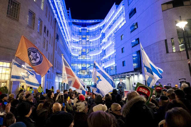 Protest at BBC over Gaza documentary