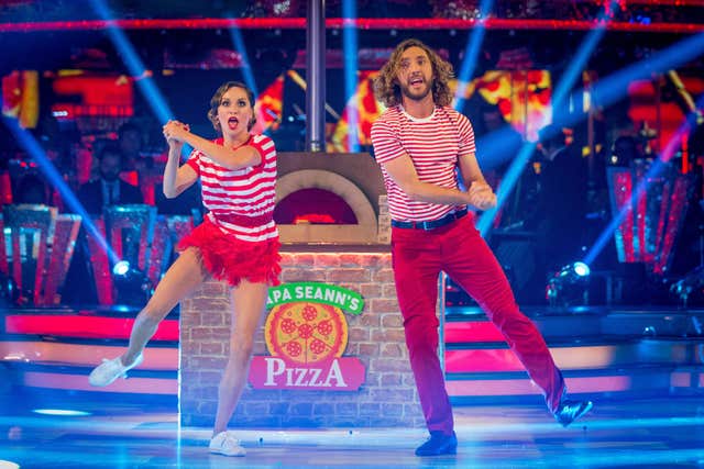 Katya Jones and Seann Walsh on Strictly Come Dancing