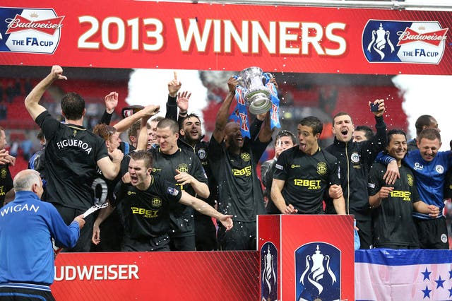 Wigan defied the odds to upset Manchester City in the 2013 FA Cup final 