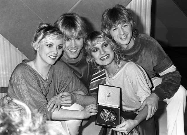 UK Eurovision winners Bucks Fizz pictured in 1981 (PA)