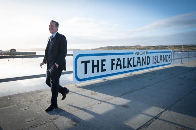 David Cameron visit to the Falkland Islands
