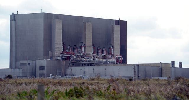 Hartlepool nuclear power station stock