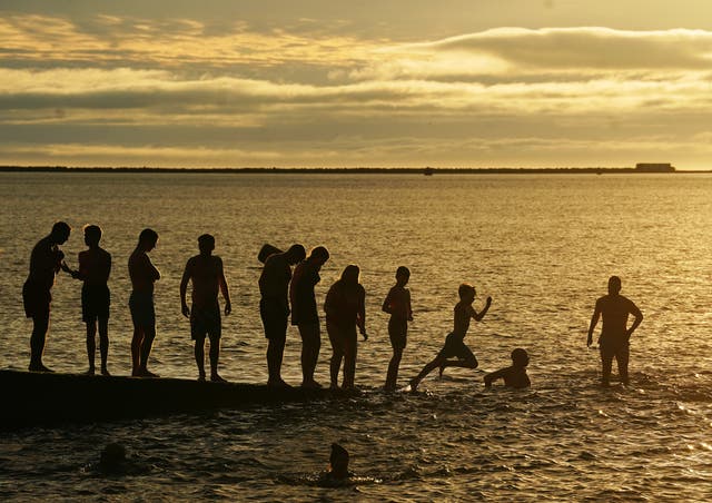 Swimmers in Dublin