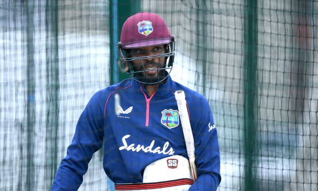 Shai Hope during a net session