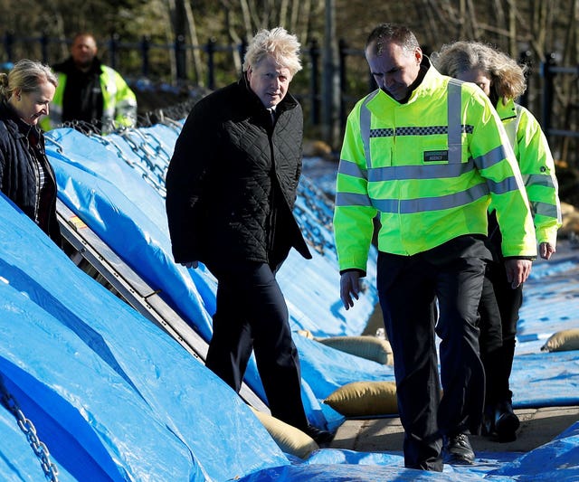 Britain’s Prime Minister Boris Johnson visits Bewdley