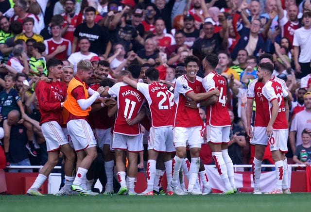 Arsenal left it late to beat Manchester United earlier in the campaign 