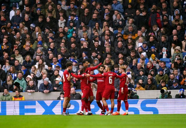 Harvey Elliott (right) celebrates