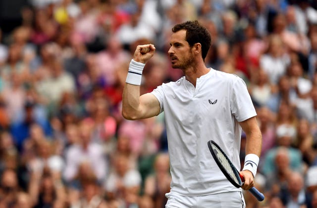 Andy Murray was in the ascendancy after winning the first set (Victoria Jones/PA)