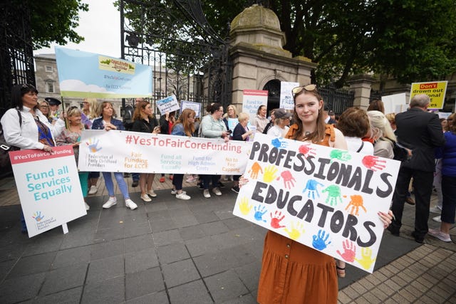 Childcare providers said they feel they have been overlooked when it comes to funding (Niall Carson/PA)