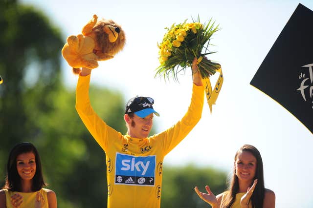 Bradley Wiggins won the famous yellow jersey in the 2012 Tour de France