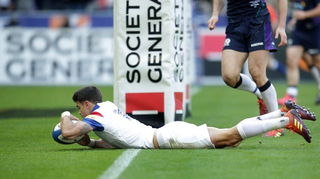 Romain Ntamack scored France's first try