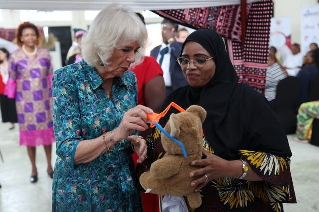 Queen Camilla shown art