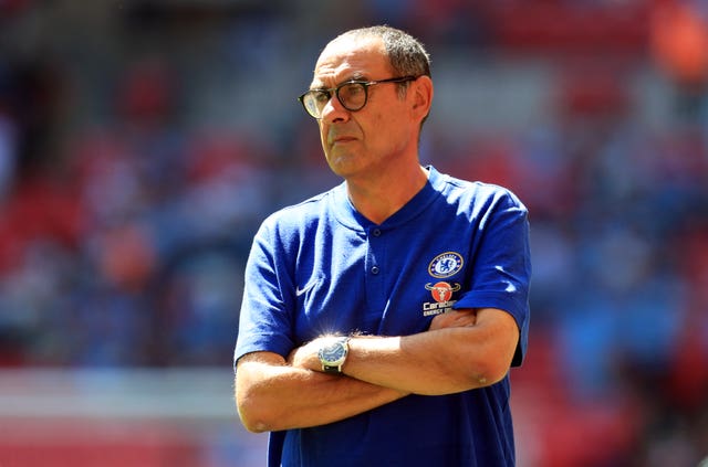 Sarri saw his Chelsea side lose to Manchester City in the Community Shield.