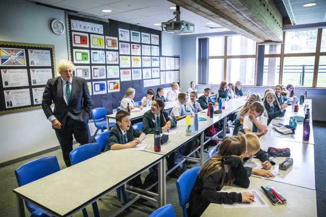 Boris Johnson visits Castle Rock school