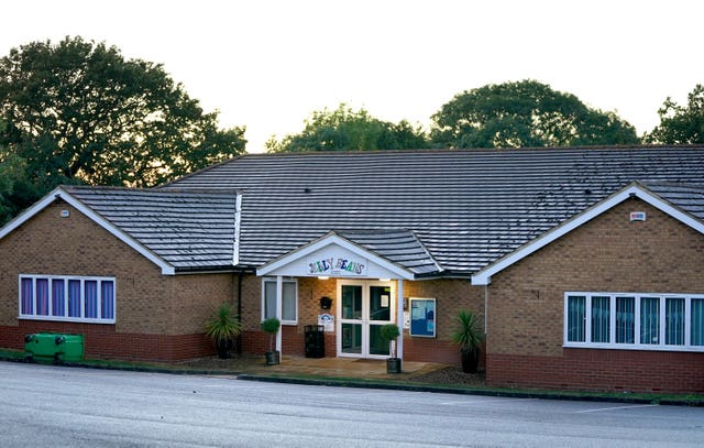 A view of Jelly Beans day nursery in Ashford, Kent, which has been closed after a child died following a medical emergency