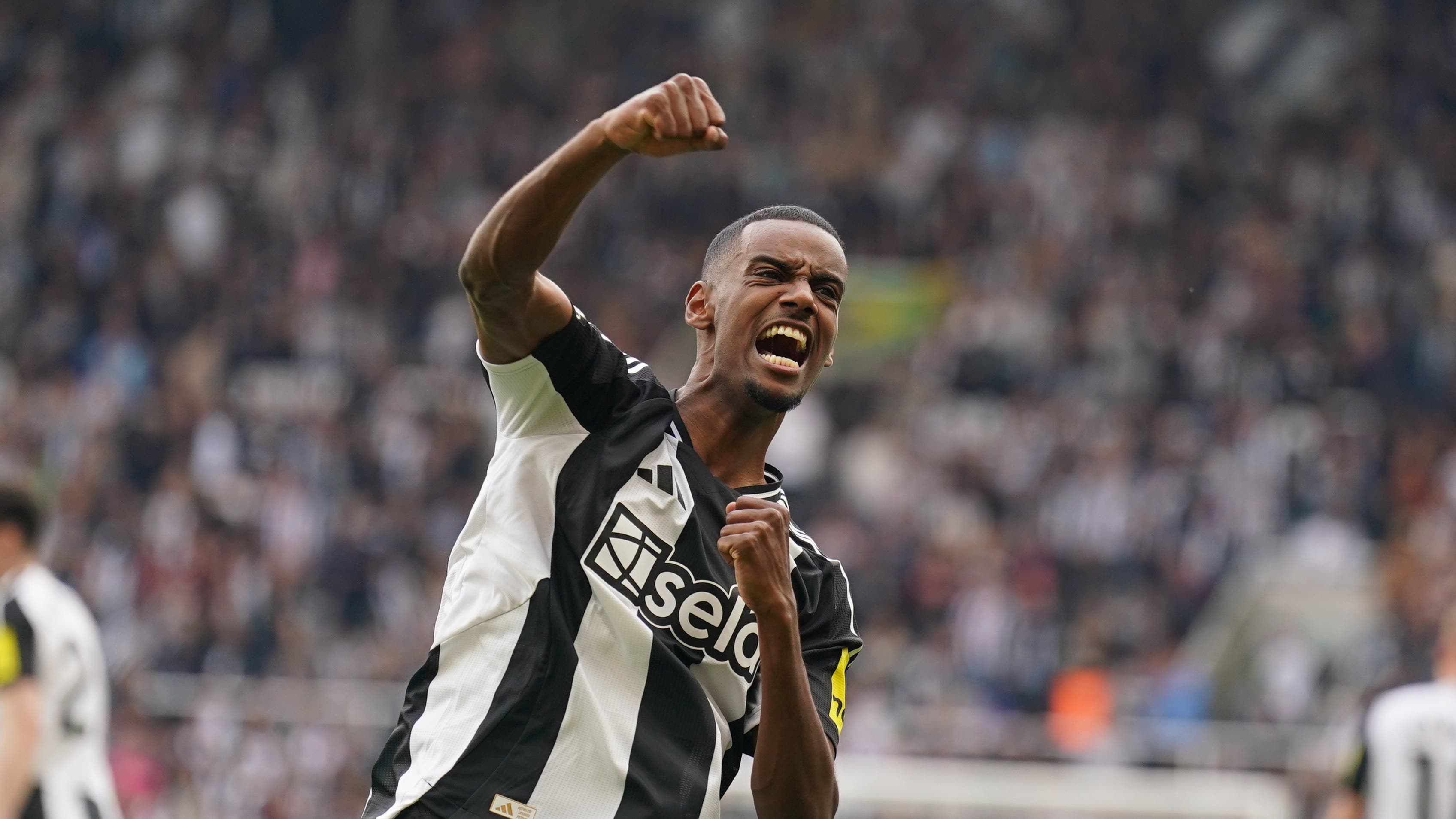 Alexander Isak set Newcastle on the way to victory (Owen Humphreys/PA)
