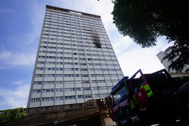 Tower block fire