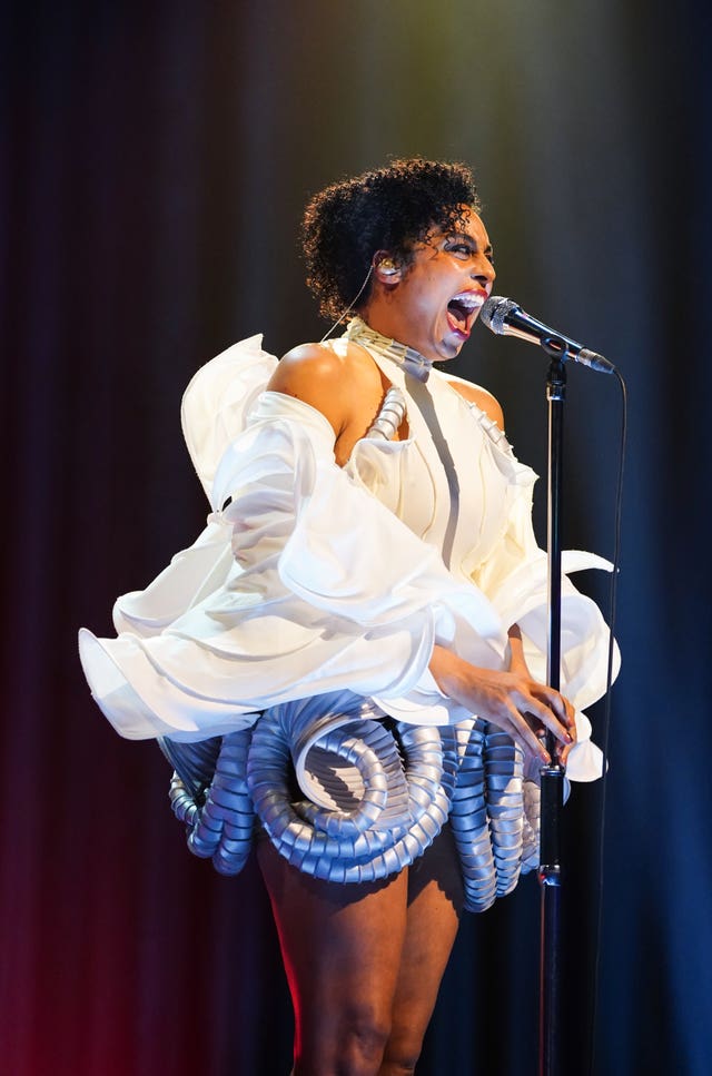 Singer Celeste performing on The Graham Norton Show