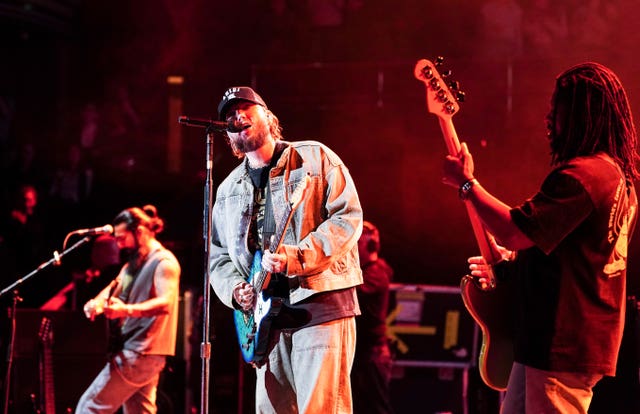 James Arthur sings at a Teenage Cancer Trust gig in London in 2025