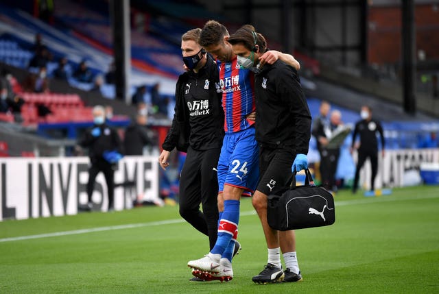 Crystal Palace lost Gary Cahill to an early injury 