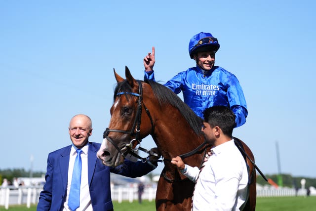 William Buick on board Ombudsman after winning the Prince Of Wales’s Stakes last year