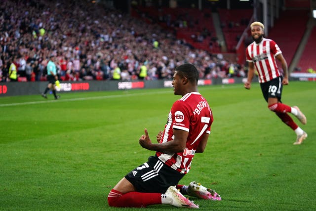 Rhian Brewster finally got off the mark for Sheffield United to help them win 1-0 at home to Carlisle 