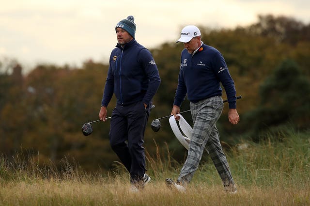 Lee Westwood, left, and Ian Poulter