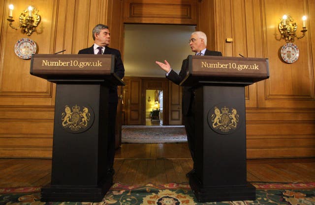 Gordon Brown and Alistair Darling 