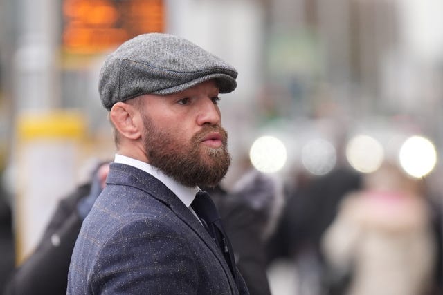 Conor McGregor outside the High Court in Dublin