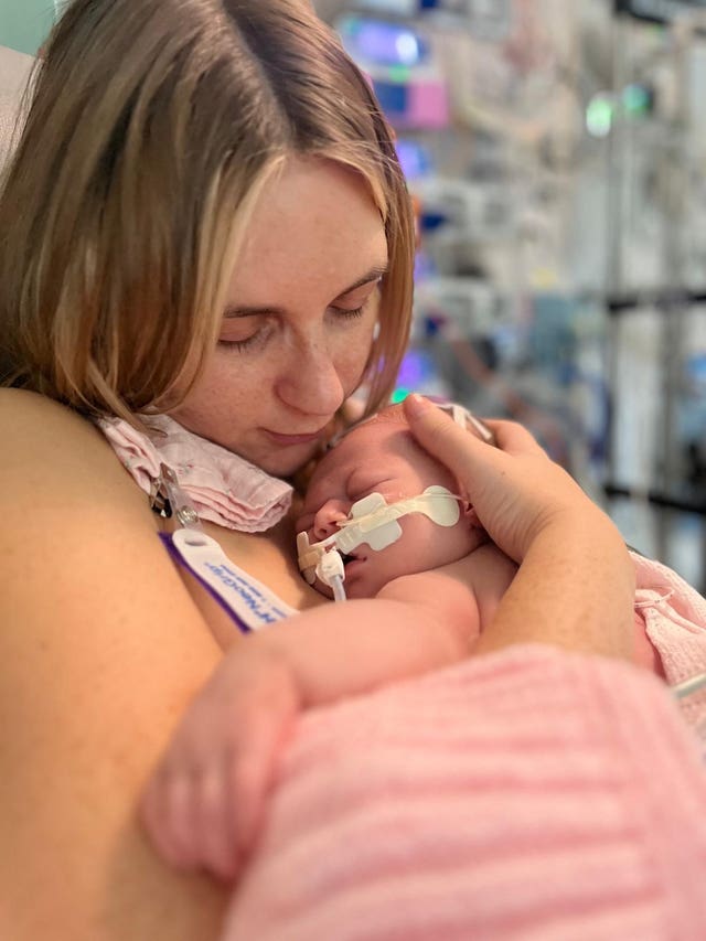 Pippa Gillibrand with her mother