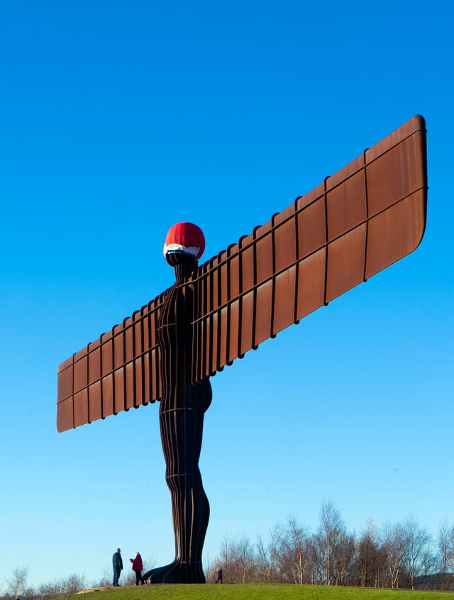 Santa hat of the Angel of the North