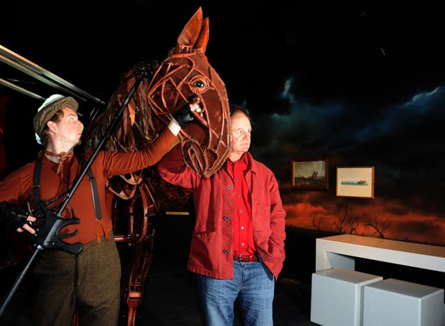 War horse puppet on Wembley turf