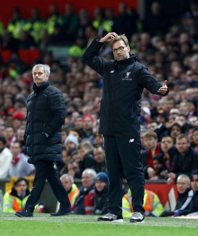 The most challenging fixture for Jurgen Klopp's Liverpool this month appears to be against Jose Mourinho's Manchester United