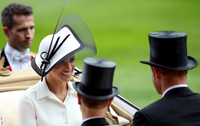 Meghan and Harry at Ascot