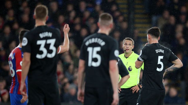 VAR denied Brighton a first-half penalty